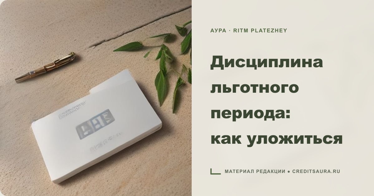 Иллюстрация к статье «Дисциплина льготного периода: как уложиться»