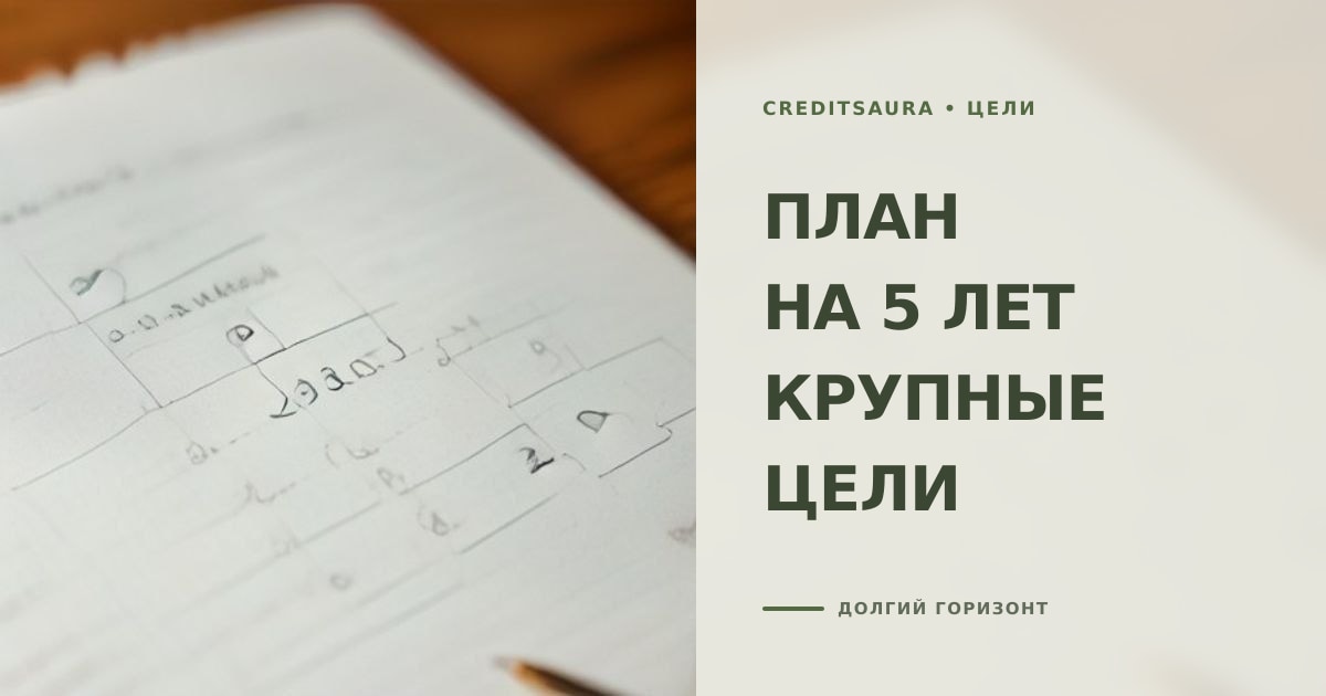 Финансовый план на 5 лет: как планировать крупные цели