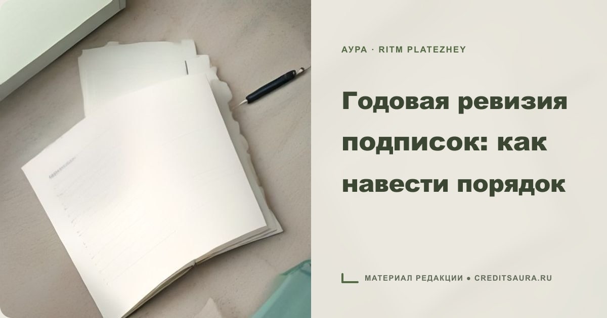 Иллюстрация к статье «Годовая ревизия подписок: как навести порядок»