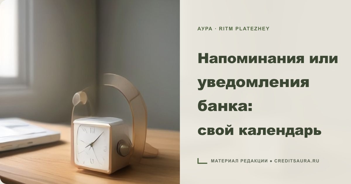 Иллюстрация к статье «Напоминания или уведомления банка: свой календарь»