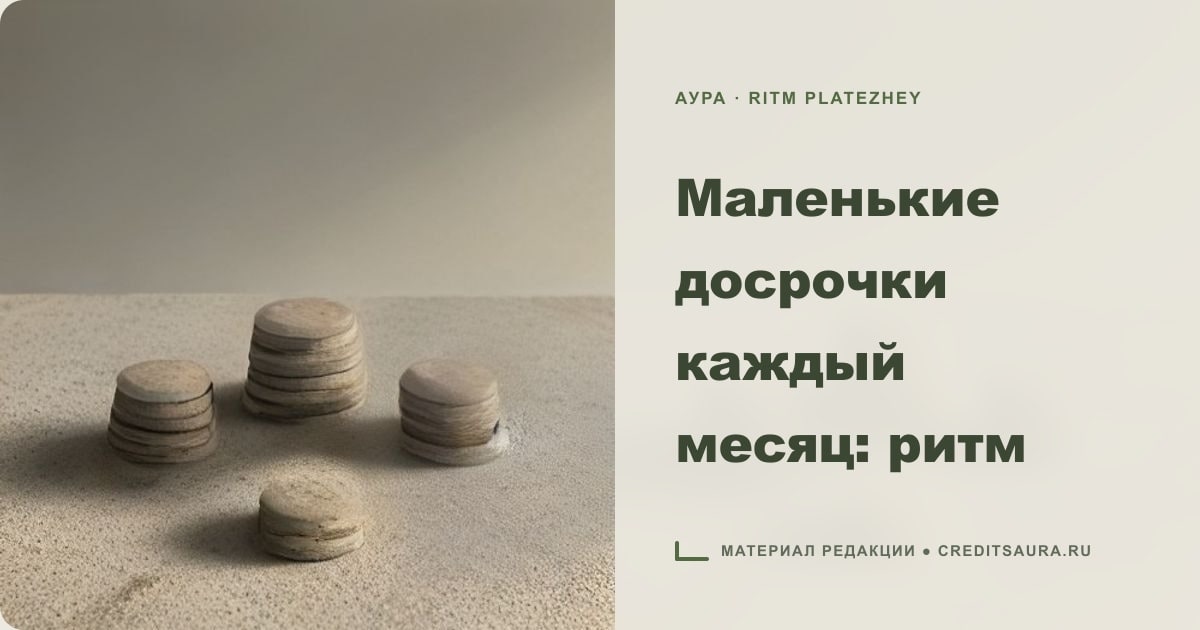 Иллюстрация к статье «Маленькие досрочки каждый месяц: ритм»