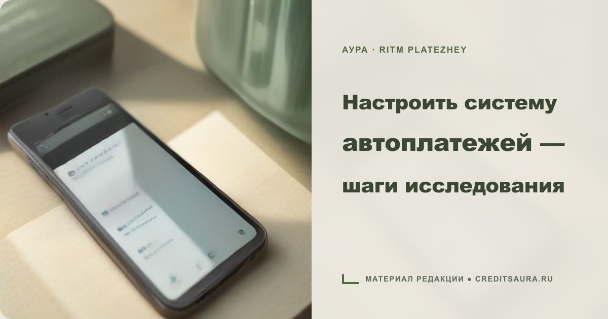 Иллюстрация к статье «Настроить систему автоплатежей — шаги исследования»