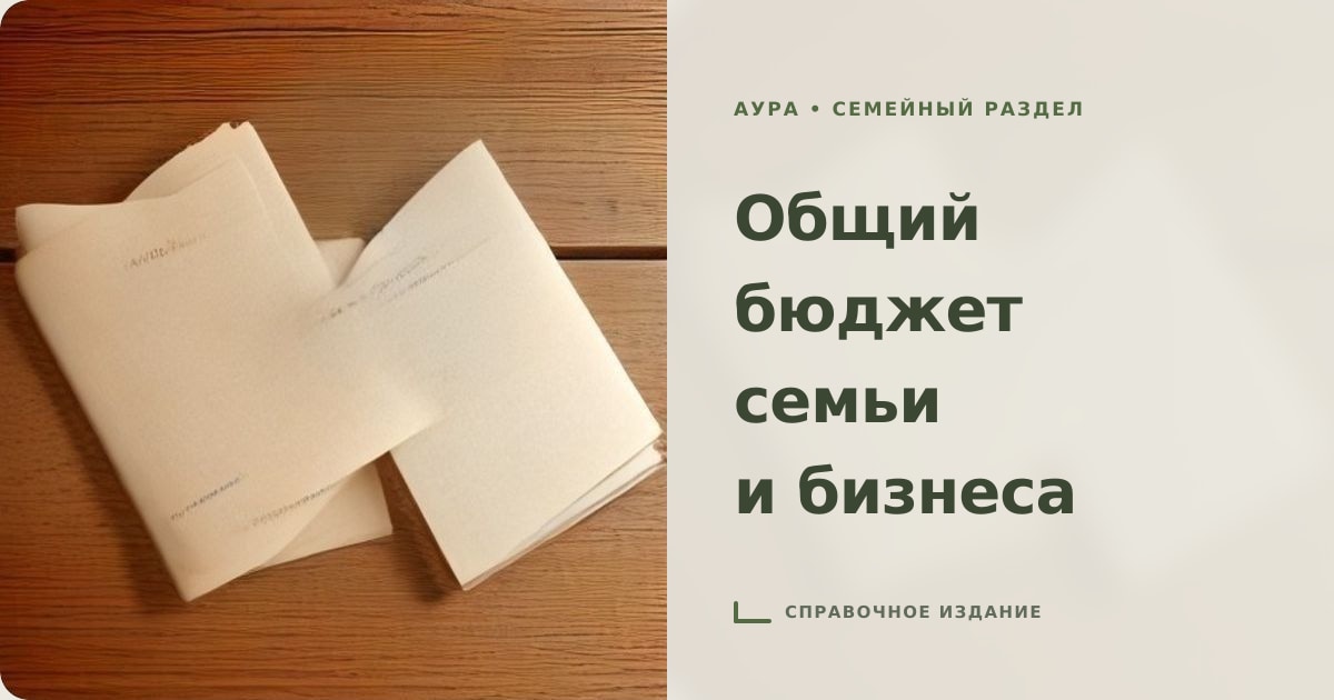 Иллюстрация к статье «Общий бюджет семьи и бизнеса: как разделить деньги без обид»