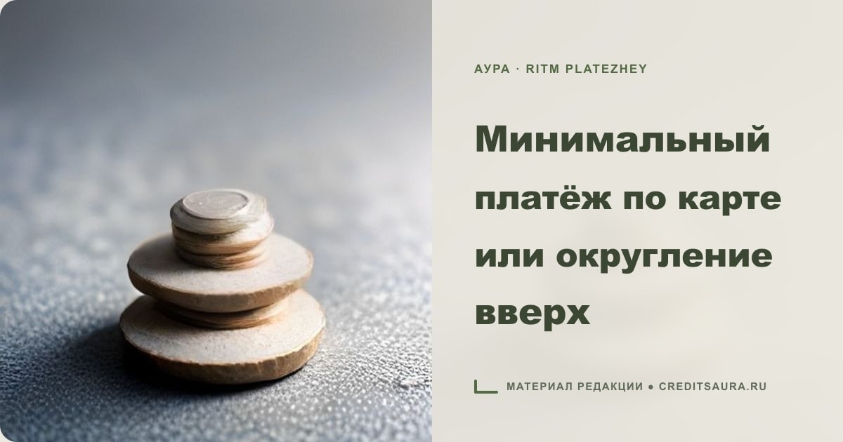 Иллюстрация к статье «Минимальный платёж по карте или округление вверх»